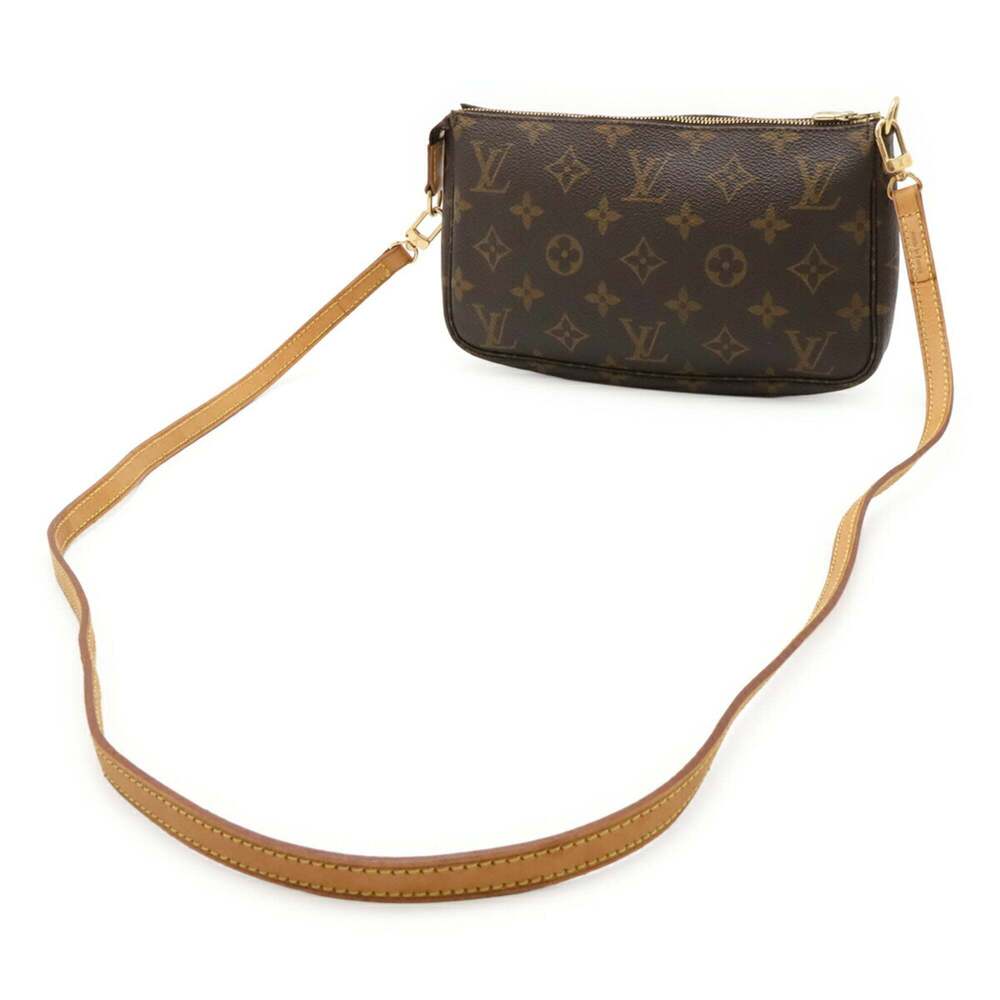 LOUIS VUITTON Brown Monogram Pochette Shoulder Bag - Picture 3 of 10